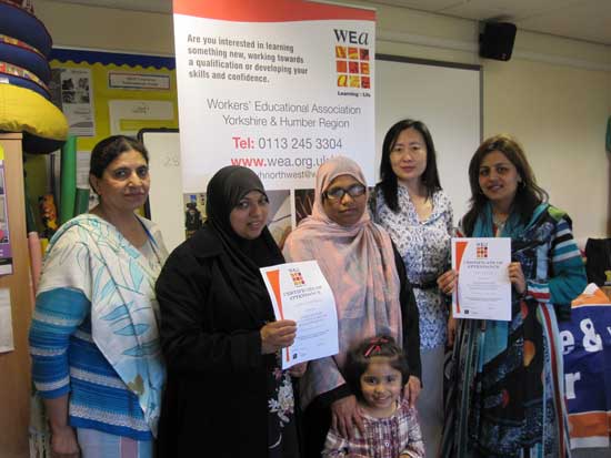 WEA tutors and students celebrate the success of Adult Learners Week